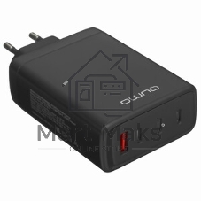 Сетевое зарядное устройство Qumo Energy Charger GaN PD 100 Вт, USB-A + 3 USB Type-C, (0100), черный