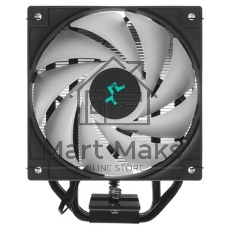 Кулер для процессора DEEPCOOL AG400 BK ARGb черный, 120 мм, алюминий/медь, 2000 об/мин, 31.6 дБ, 4 pin, 220 Вт, 150 мм