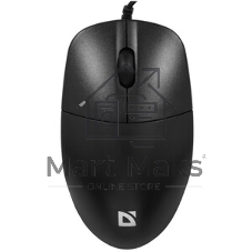 Мышь проводная Defender Azora MB-241 черный, 1200 dpi, USB, кнопки - 3