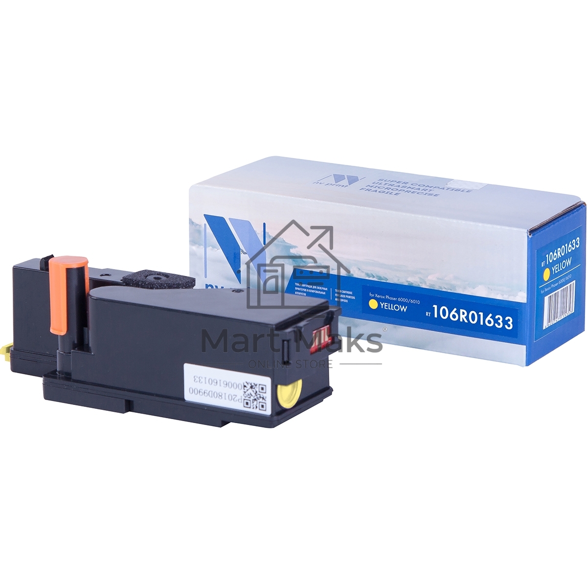 Картридж лазерный NVPrint совместимый Xerox 106R01633 Yellow для Phaser 6000/6010 (1000k)