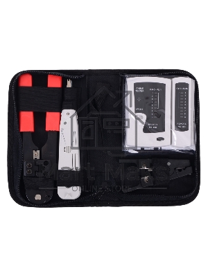 Монтажный инcтрумент Gembird TK-NCT-01 Набор инструментов для работы с локальной сетью (4 предмета) набор