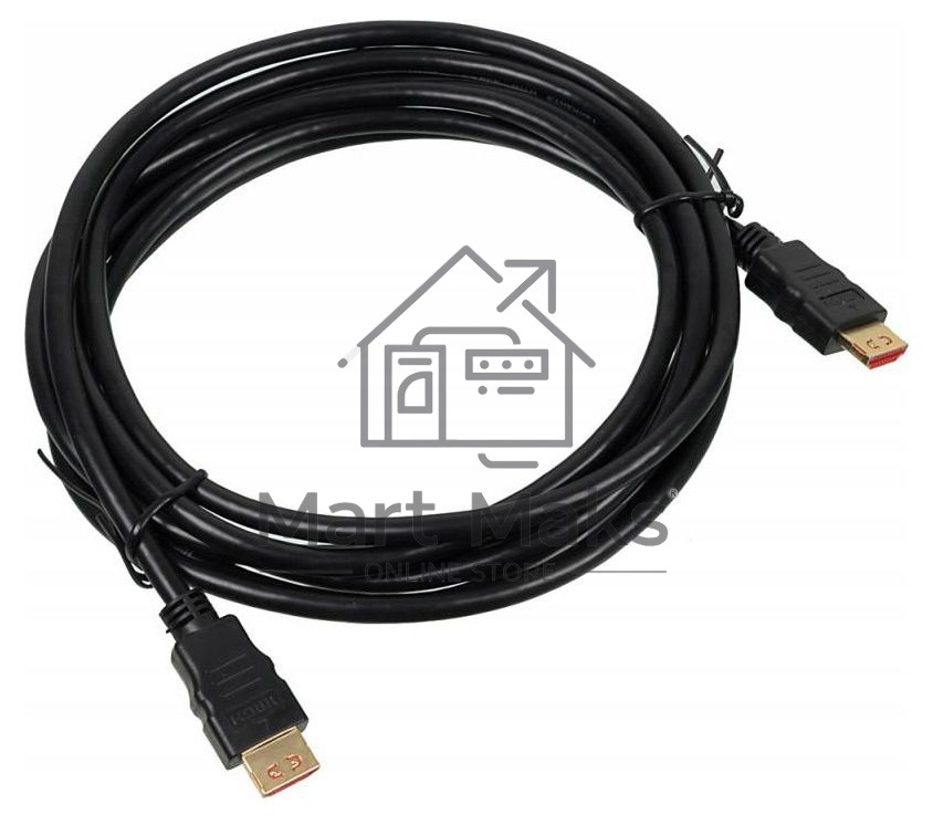 Кабель аудио-видео Buro HDMI (m)/HDMI (m) 3м. Позолоченные контакты черный (BHP HDMI V1.4 3M LOCK)