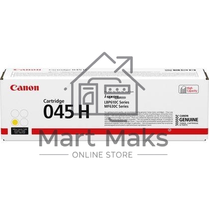 Картридж лазерный Canon 045Y H желтый, 2200 стр., для i-SENSYS MF631/633/635, LBP611