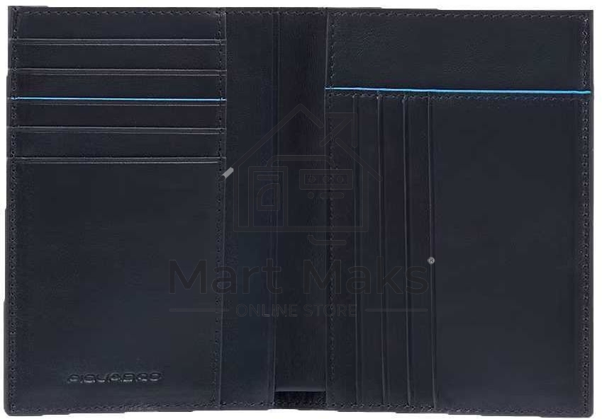 Кошелек мужской Piquadro Blue Square Revamp PU1393B2VR/BLU синий натур.кожа