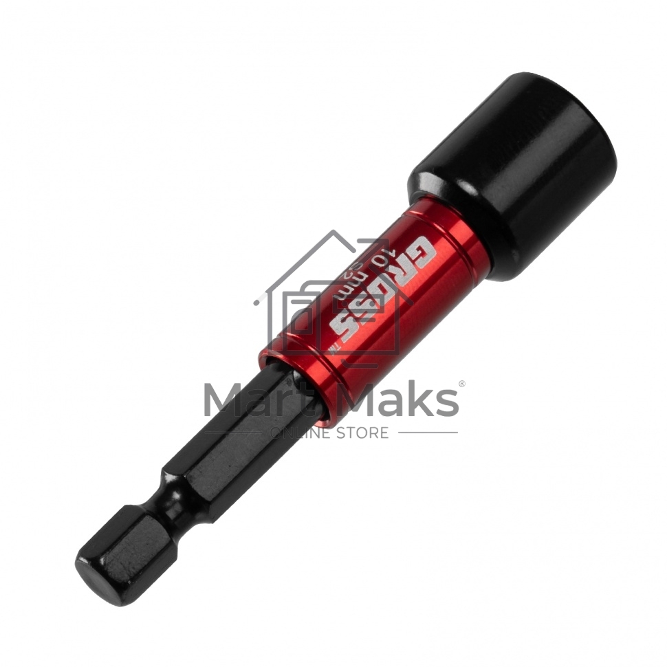 Бита с торцевой головкой GROSS, магнит. Nut-Driver, 10 мм, S2Gross 11619