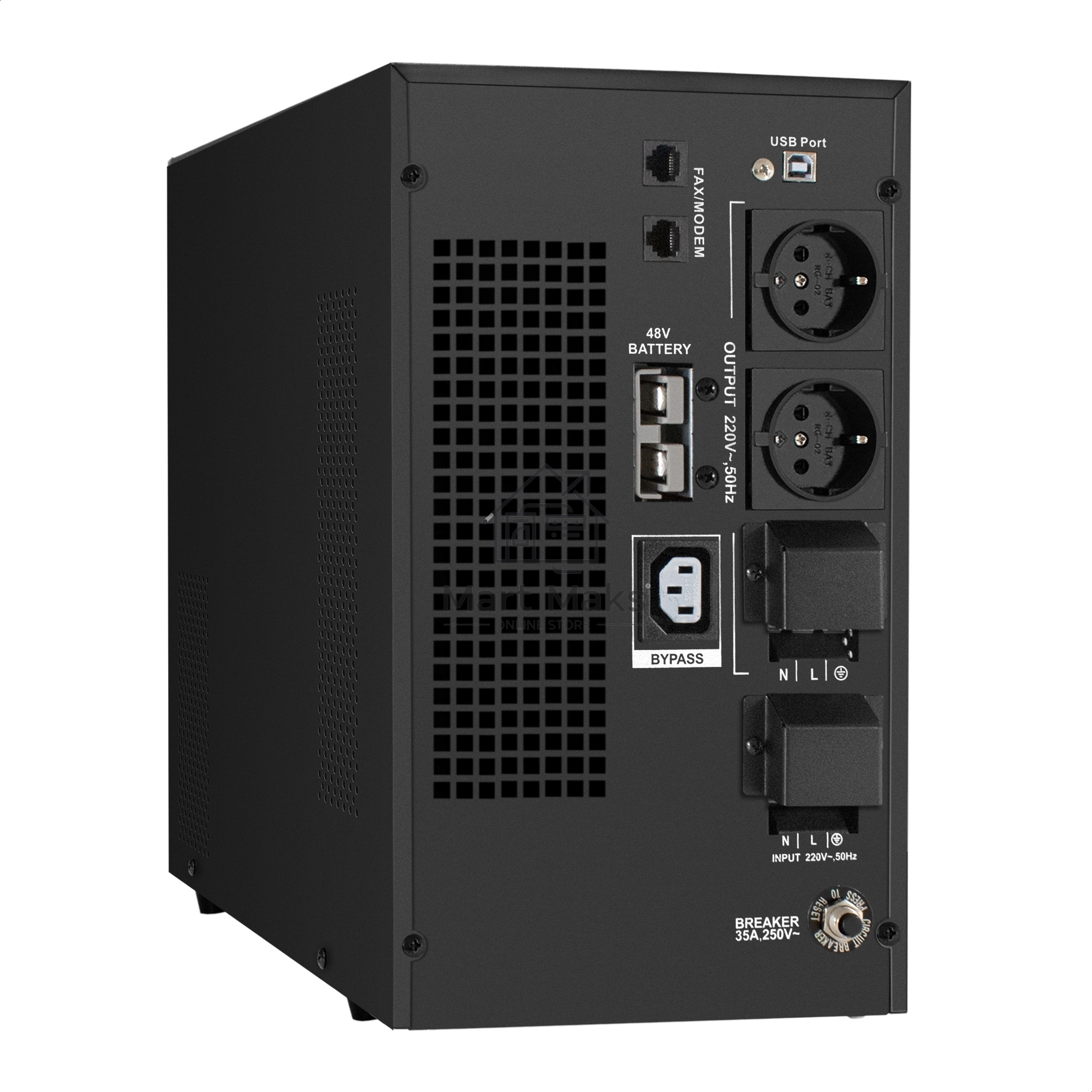 Комплект ИБП EX295991RUS + батарея 40Aч EX282979RUS 4шт (инвертор, синус, для котла) ExeGate SineTower SZ-5000.LCD.AVR.2SH.1C13.T.RJ.USB <5000VA/4000W, чистый синусоида, LCD дисплей, AVR, 2*Schuko+1*C13+клеммы, RJ45/11, USB, линейно-интерактивный, Black> 