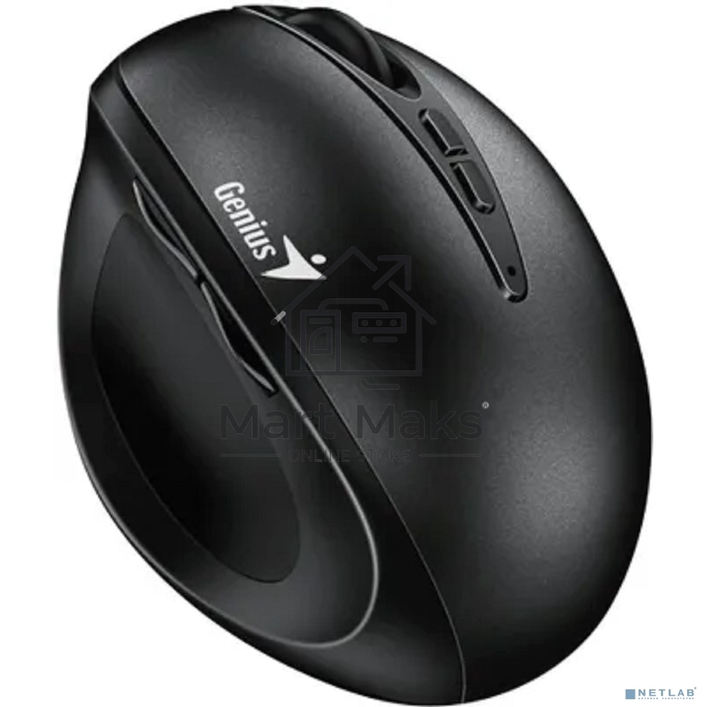 Мышь беспроводная Genius Ergo 8300S черный, 1600 dpi, радиоканал, USB, кнопки - 7