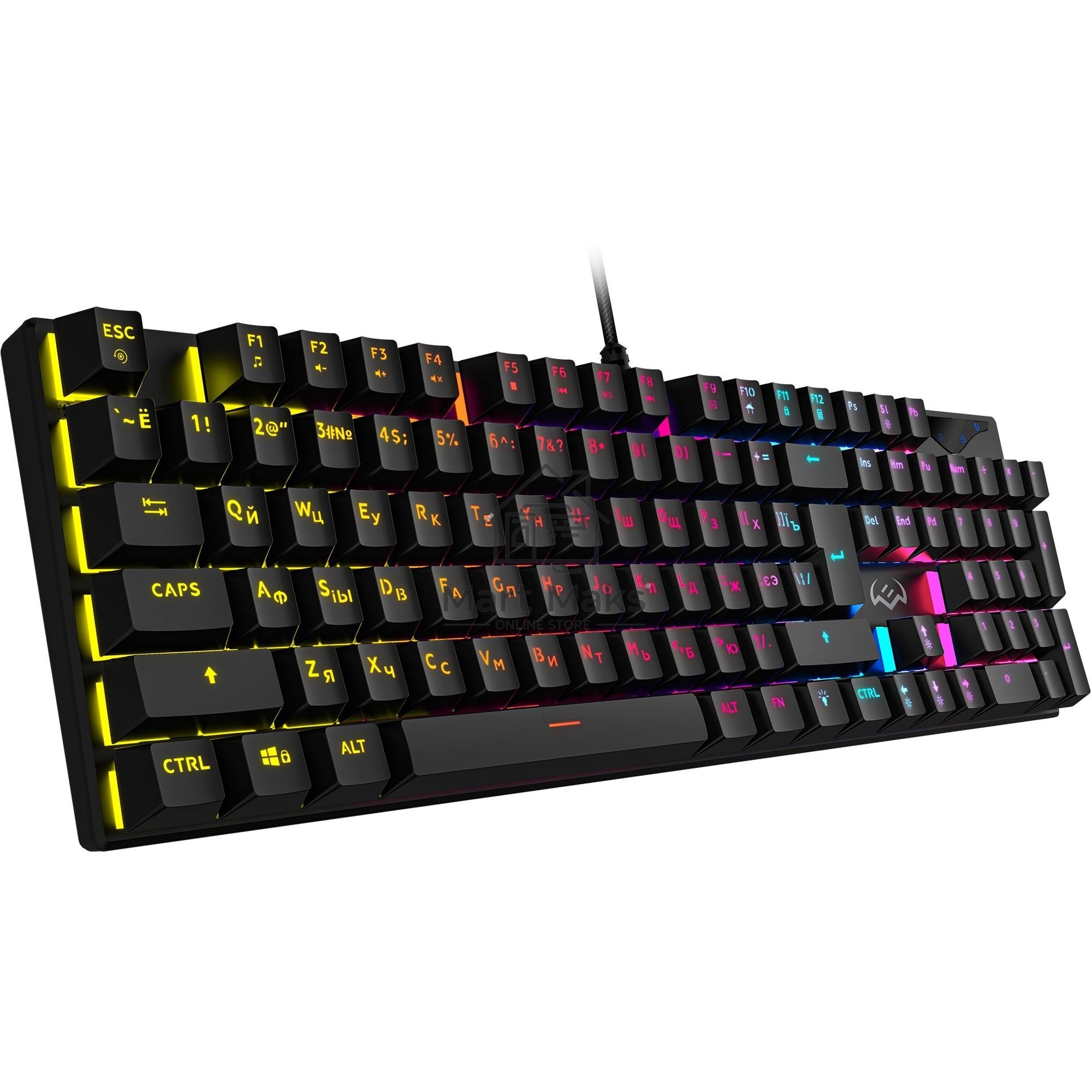Игровая клавиатура Sven KB-G9300 чёрная (Outemu Blue switches,104кл., подсветка)