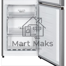 Холодильник Gorenje NRK619FAS4 серый двухкамерный 207/93л морозилка снизу, No Frost