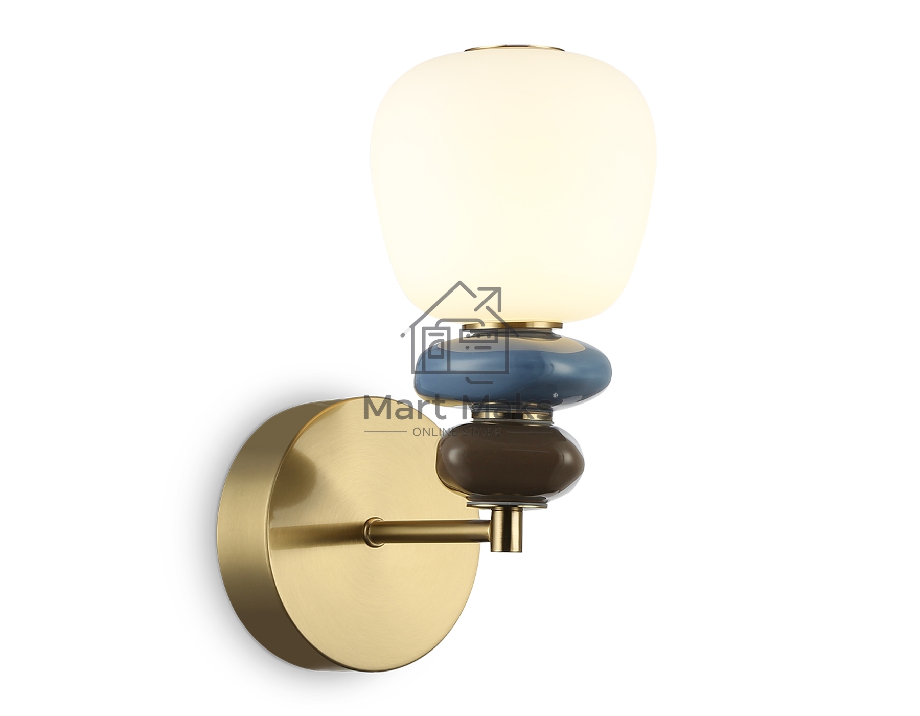 Настенный светильник Ambrella light LH53168 SB/WH бронза/белый 8W 3000K 140*225*300
