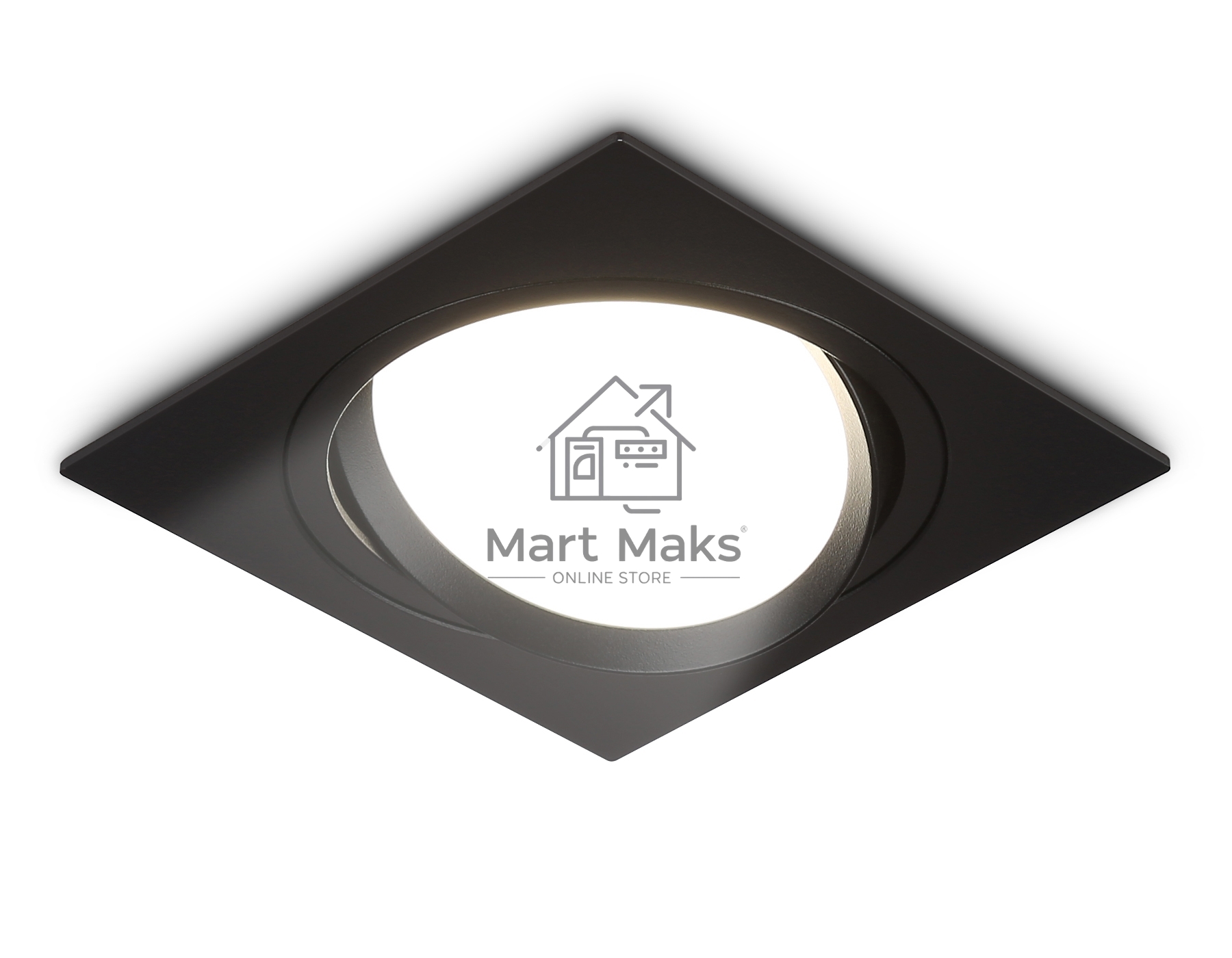 Светильник Ambrella light TN51917 BK черный GX53 max 12W 115*115*23