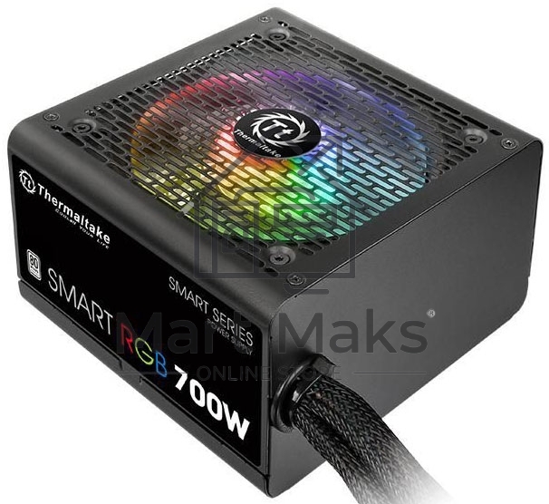 Блок питания Thermaltake Smart RGB (PS-SPR-0700NHSAWE-1), 700Вт, 80 PLUS, 120мм, черный