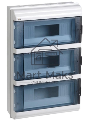 Щит распределительный IEK MKP72-N3-36-55 КМПн-36 IP55 для установки модульных устройств навесной 306мм 108мм 458мм 660B 36мод. пластик IP55 белый (упак.:1шт)