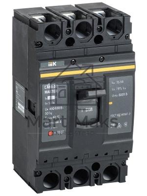Выключатель автоматический 3п 250А 35кА ВА88-37 MASTER IEK SVA40-3-0250-02