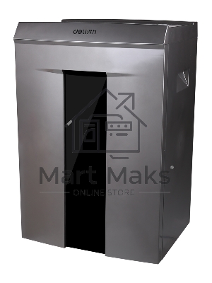 Шредер Deli 9907 серебристый с автоподачей (секр.P-4)/фрагменты/8лист./20лтр./скрепки/скобы/пл.карты/CD