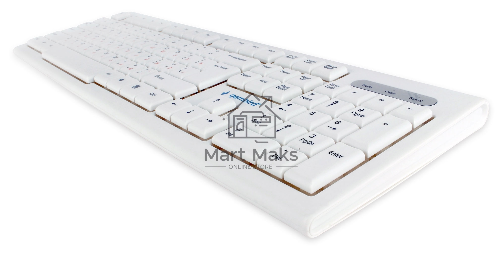 Клавиатура Gembird KB-8354U проводная, USB, бежевый/белый
