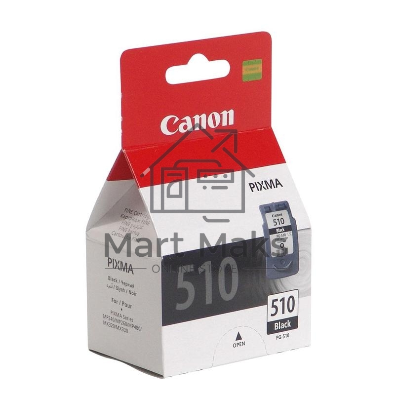 Картридж струйный PG-510Bk (2970B007) черный (220 стр.) для Canon PIXMA MP240, 260, 480, MX320, 330