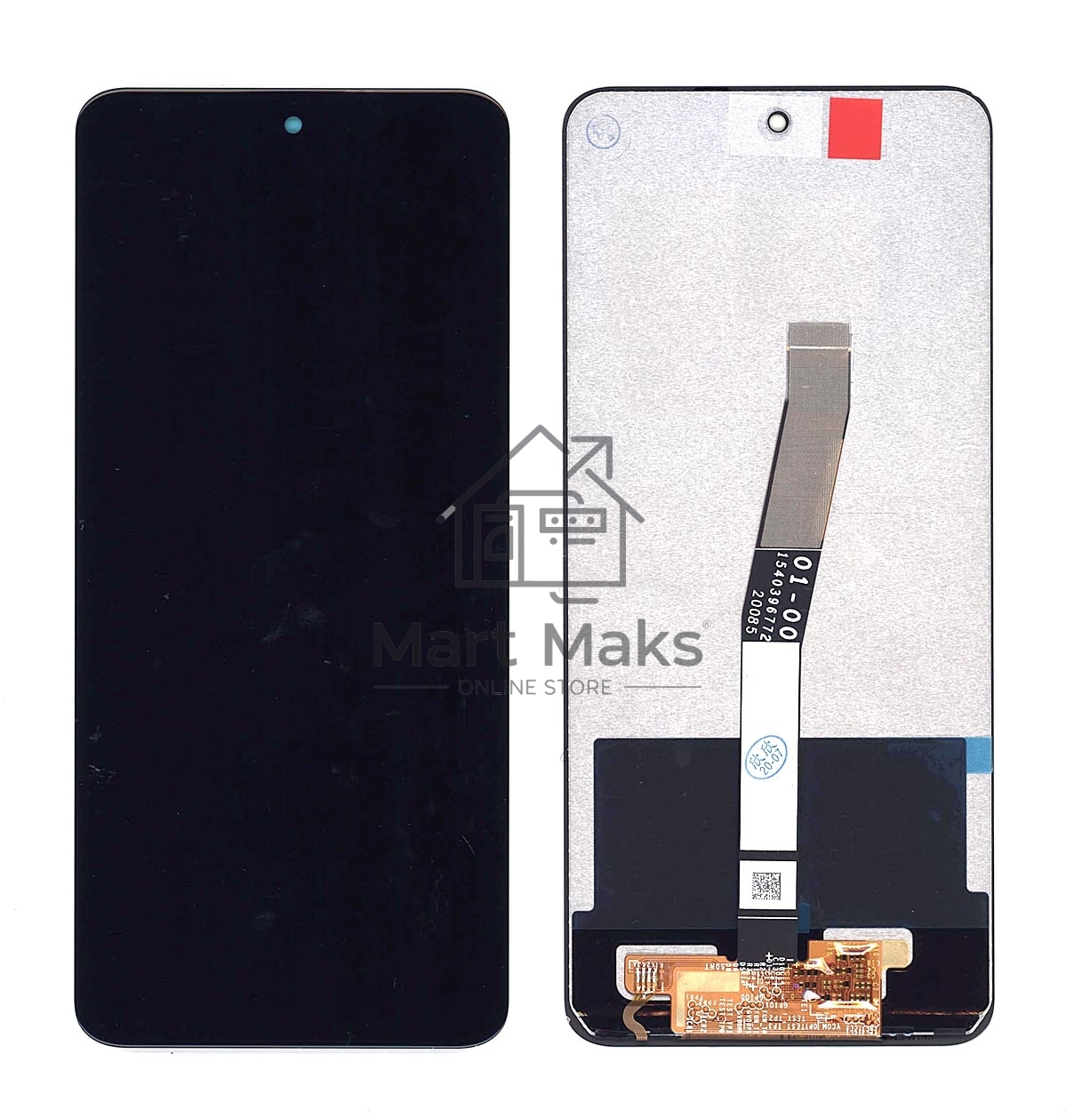 Дисплей для Xiaomi Redmi Note 9S, Redmi Note 9 Pro в сборе с тачскрином черный