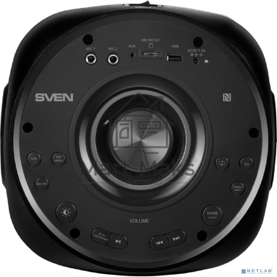 Мобильные колонки Sven PS-770 2.0 черный 2x50W Bluetooth