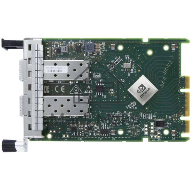Сетевая карта ConnectX-6 Lx EN adapter card, 25GbE OCP3.0, With Host management, Dual-port SFP28, PCIe 4.0 x8, No Crypto, Thumbscrew (Pull Tab) Bracket