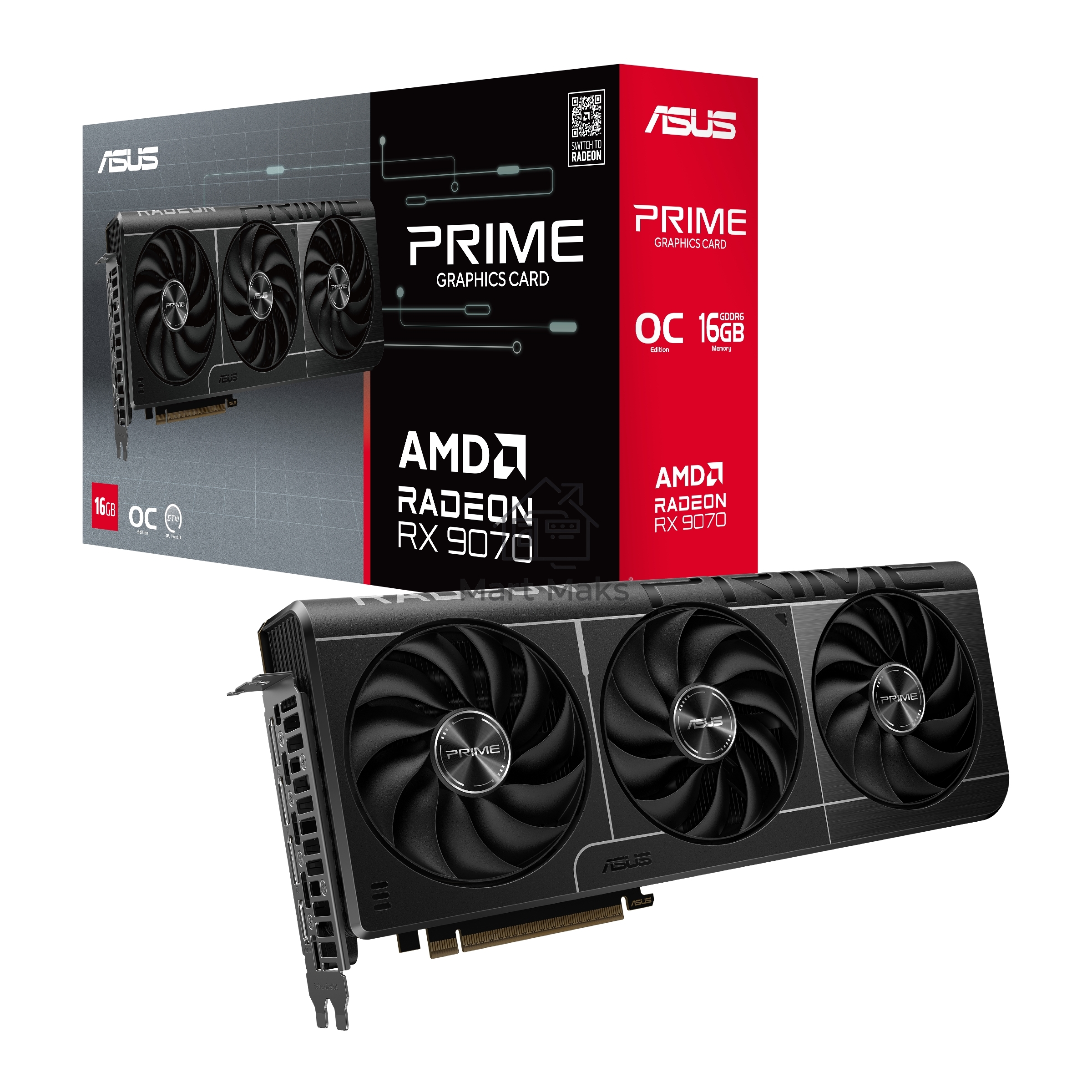 Видеокарта ASUS PRIME-RX9070-O16G