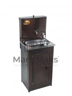 Умывальник дачный, с подогревом, нержавеющая мойка, медь