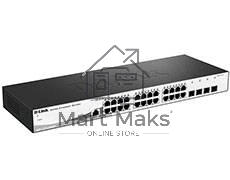 Коммутатор D-Link DGS-1210-28/ME/B1A PROJ Управляемый коммутатор 2 уровня с 24 портами 10/100/1000Base-T и 4 портами 1000Base-X SFP