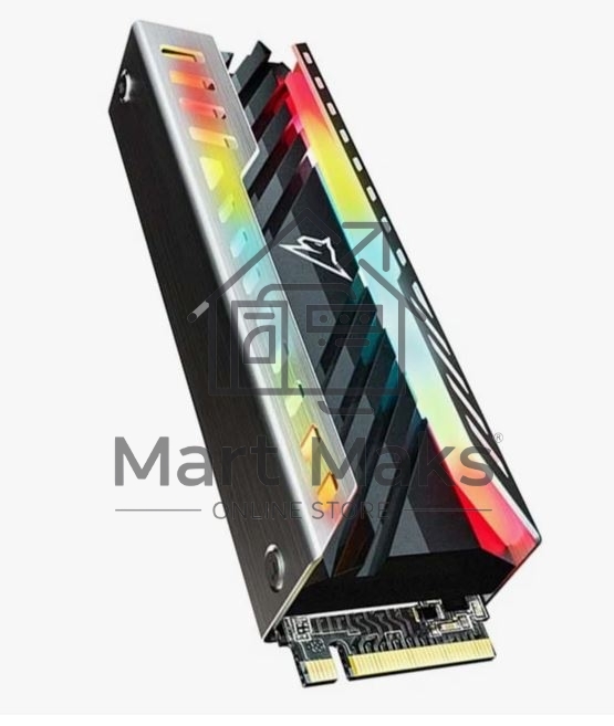 Накопитель SSD Netac NV3000 RGB, 2TB, PCIe 3.0 x4, M.2 2280, NVMe, R/W 3500/2100, с радиатором