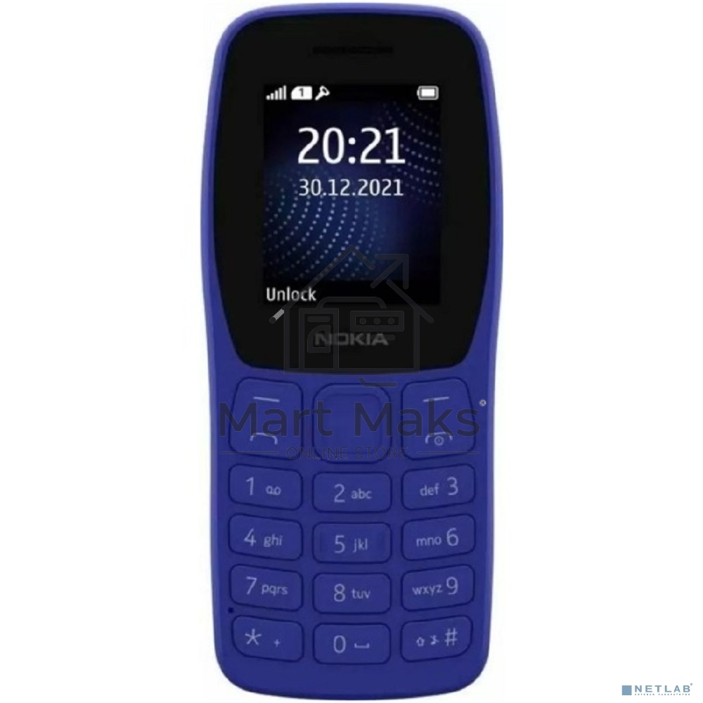Мобильный телефон NOKIA 105 TA-1423 SS EAC2+ синий