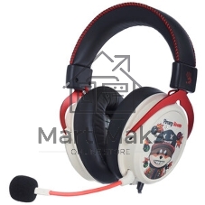 Гарнитура Bloody M595 Proxy Boom бежевый/чёрный, проводная, съёмный микрофон, подсветка