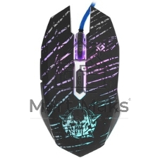 Мышь проводная Defender Dark Agent GM-590L черный, 12800 dpi, USB, кнопки - 6