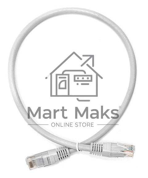 Кабель Патч-корд Lanmaster UTP TWT-45-45-0.5/6-GY вилка RJ-45-вилка RJ-45 кат.6 0.5м серый ПВХ