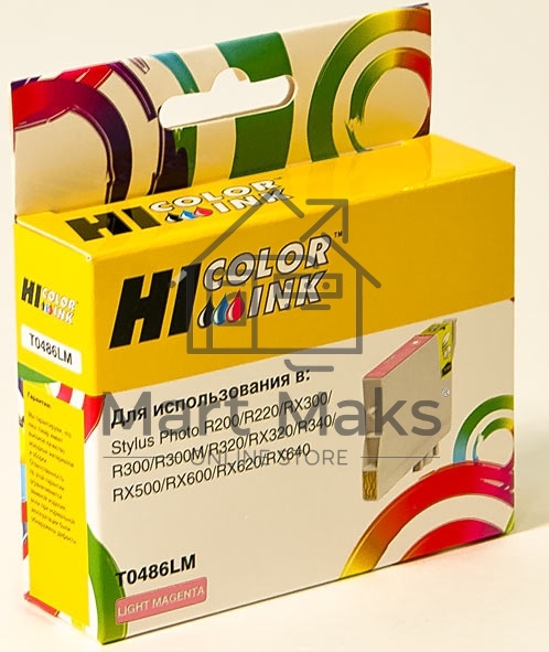 Картридж Epson Stylus Photo R200/R300/RX500/RX600 (Hi-black) new, C13T04864010, LM