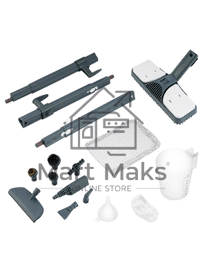 Пароочиститель напольный Kitfort КТ-914 1500Вт белый/голубой