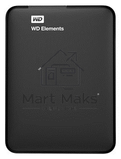 Внешний жесткий диск HDD WD 1Tb Original USB 3.0 WDBUZG0010BBK-WESN Elements Portable 2.5