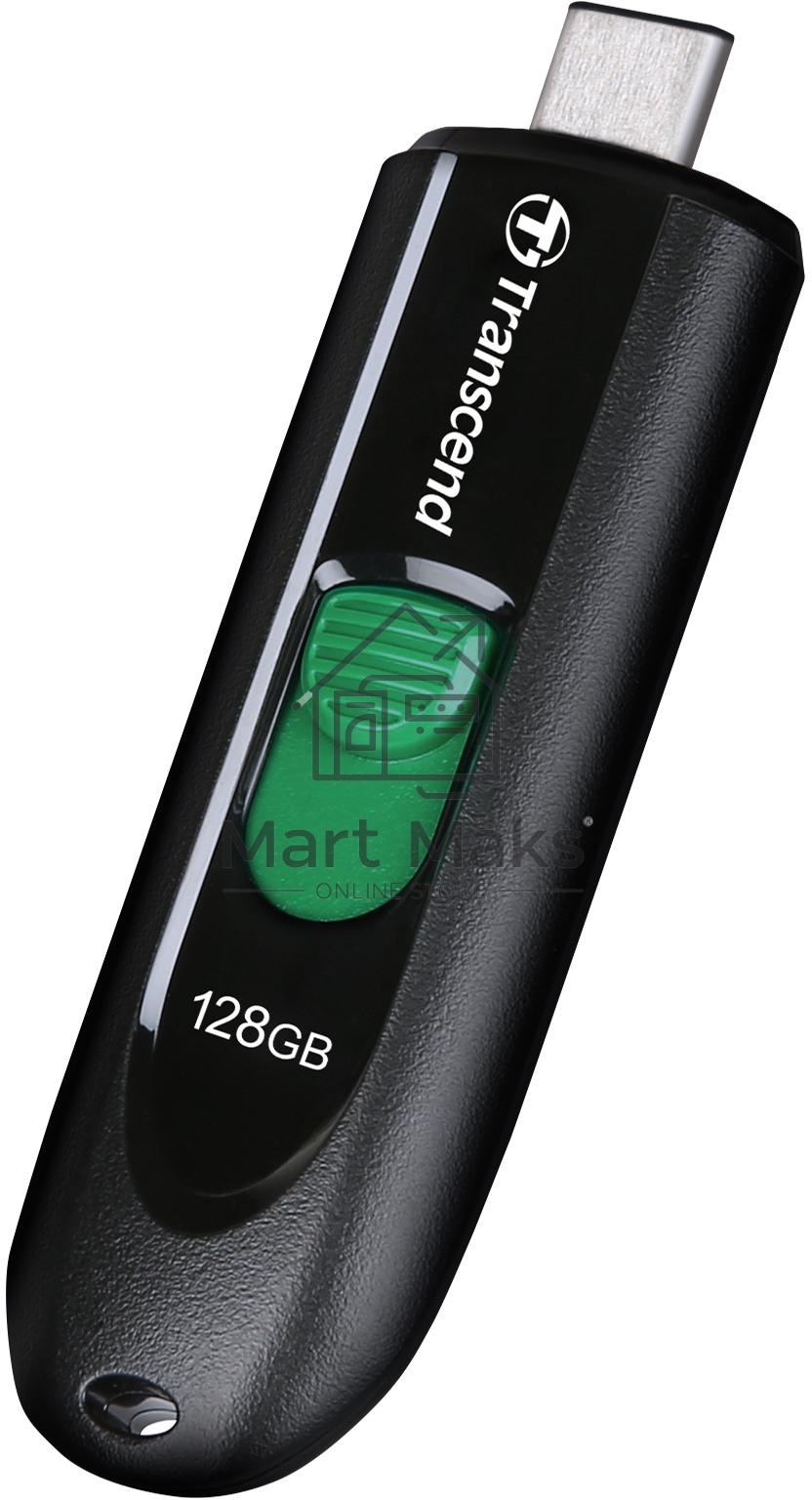 Флешка USB R/W R/W Transcend USB 128GB JETFLASH 790C USB3.2, Type-C, Black