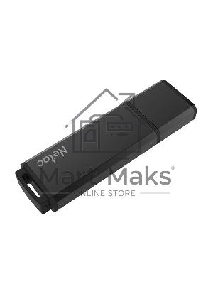 Флешка USB Netac U351 (NT03U351N-032G-20BK), 32Gb, USB 2.0, R/W 25/10, черный