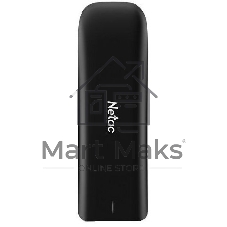 Внешний SSD Netac ZX, 500 Gb, USB 3.2 Gen 2 Type-C, R/W 1050/950, черный