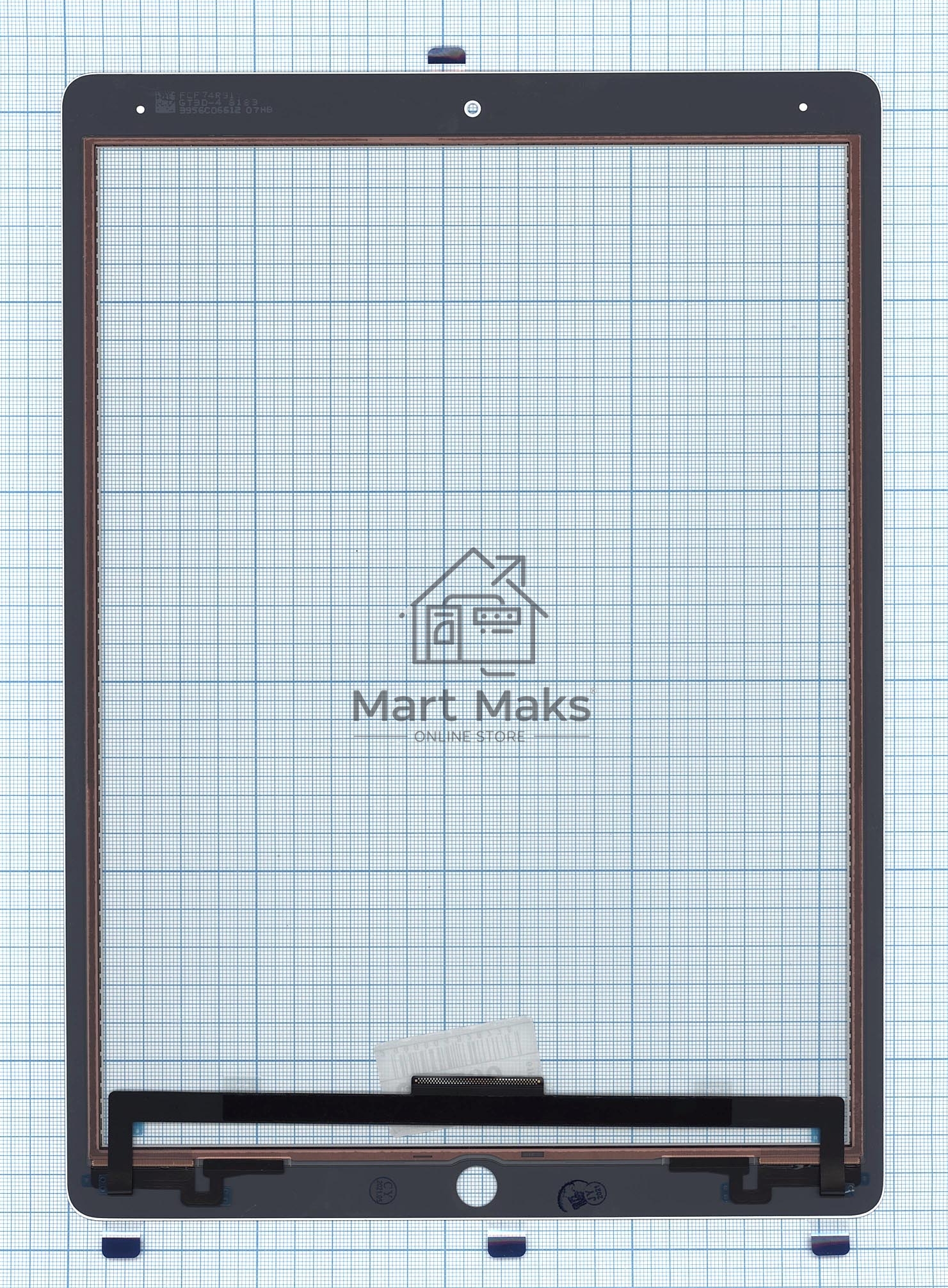 Сенсорное стекло (тачскрин) для iPad Pro 12.9 2017 (A1670 A1671), белое