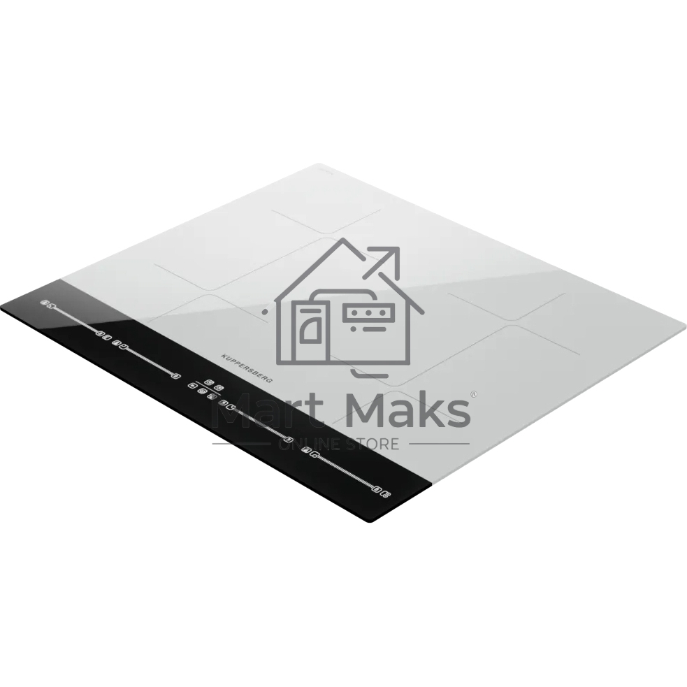 Варочная поверхность Kuppersberg ICI 622 W, индукция, High-Tech, прямой край, 9 уровней мощности, бустер, Stop and Go, Flexi-zone, автоматическое отключение, таймер, авто программы, индикатор остаточного тепла, сенсорное управление, цвет белый