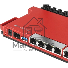 Роутер беспроводной MikroTik L009UiGS-2HaxD-IN AX600 10/100/1000BASE-TX, 2.4Ггц, 8*1Gbit, 1*SFP 2.5Gbit
