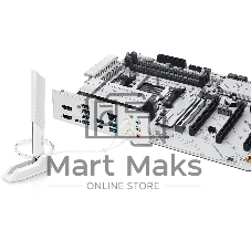 Материнская плата ASUS B850 MAX GAMING WIFI W, AM5, AMD B850, 4xDDR5, 4xSATA, 3xM.2, 1xPCIe 5.0 x16, 1xPCIe 4.0 x4, 2xPCIe 3.0 x1, DisplayPort, HDMI, 1x2.5Gb LAN, USB Type-C, 3x3.5 мм, 7.1, ATX