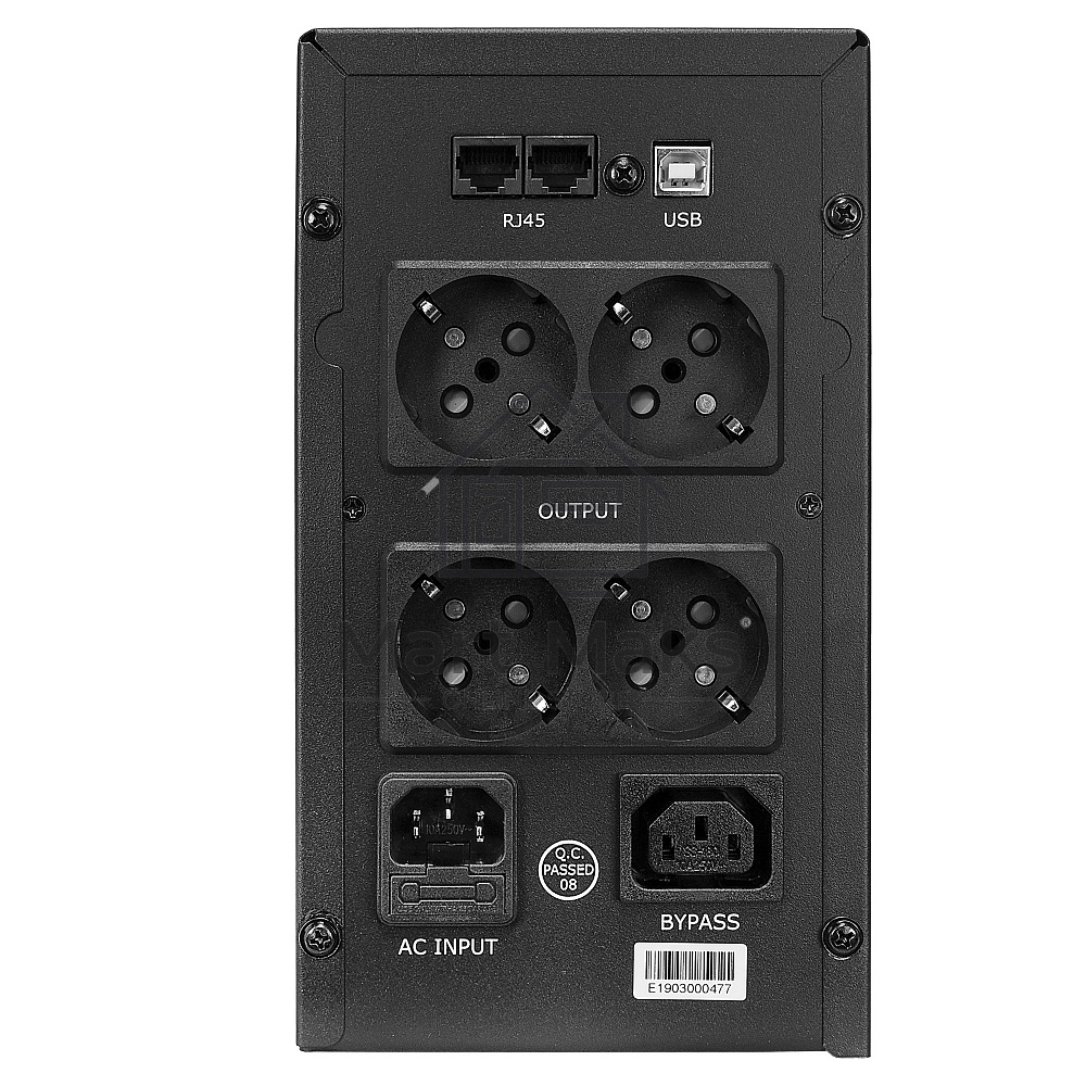 Источник бесперебойного питания CROWN Line Intractive CMU-800EURO LCD USB 800VA\480W, корпус металл, 1x12V/9AH, розетки 4*EURO+1*IEC bypass, трансформатор AVR 145-280V, LCD-дисплей, съёмный кабель 1.2 м, порт RJ11/45, порт USB, защита: от перегрузки, от К