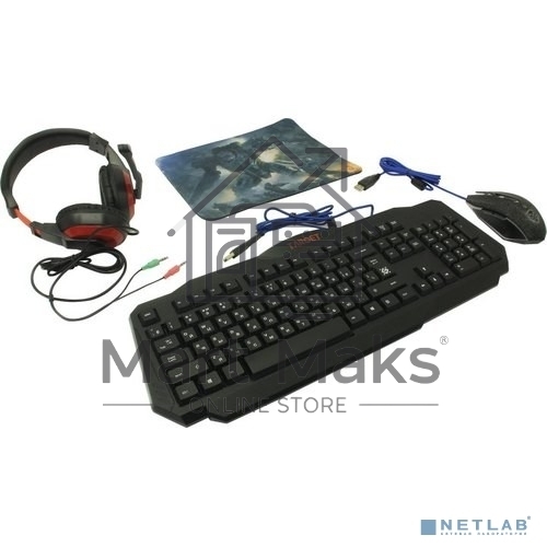 Клавиатура + мышка +PAD +HEADSET Defender TARGET MKP-350