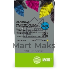 Картридж струйный Cactus CS-F6U18AE (953XL) желтый (26 мл) для HP OJ Pro 7740/8210/8218/8710/8715