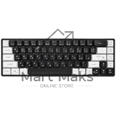 Клавиатура проводная игровая Defender Aris GK-349 RU,черный/белый,68кн+FN,радуж,1.5м