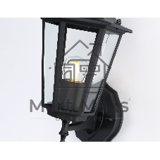 Уличный настенный светильник Ambrella light ST2010 BK/CL черный/прозрачный IP54 E27 max 40W 360*150*210