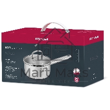 Ковш Rondell Solo RDS-1601, 1.3л, с крышкой, стальной