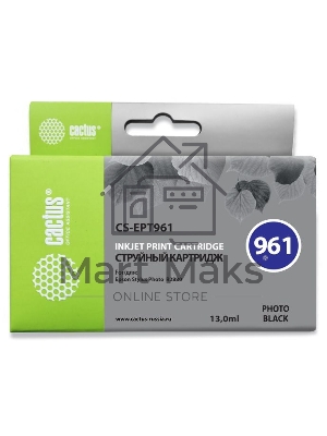 Картридж струйный Cactus CS-EPT961 фото черный (13 мл) для Epson Stylus Photo R2880