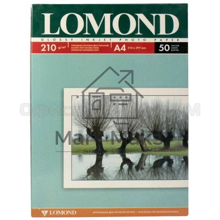 Фотобумага Lomond 0102021 A4/210г/м2/50л./белый глянцевое/матовое для струйной печати